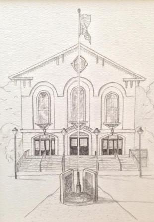 Town Hall Sketch