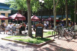 Shared Streets photo of outdoor dining space